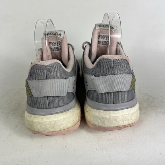 Adidas Response 3 Sneakers Women's 9 Gray Green Lace Up Athletic Shoes AQ6106 - Picture 7 of 10